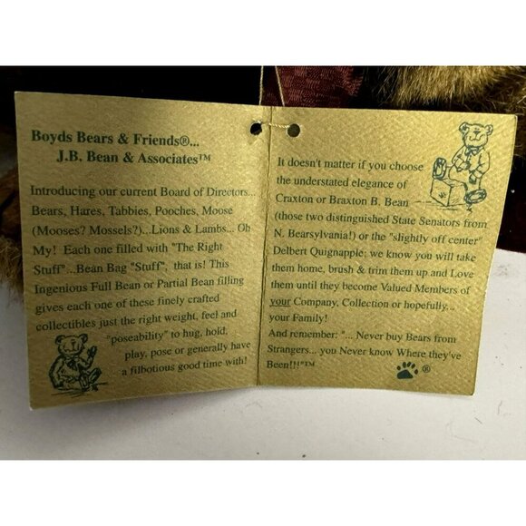 Boyds Bears Madeline Willoughby & Waldo Bearsworth Retired Golden Plush Posable - Picture 10 of 16